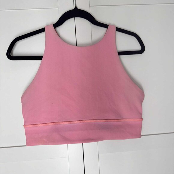 Lululemon Women Sports bra Active Gym Pink LARGE - Picture 1 of 6
